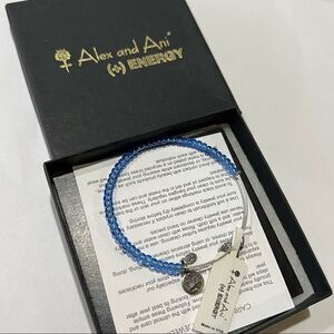 NWT Alex and Ani Glass Beaded Expandable Bangle Bracelet
